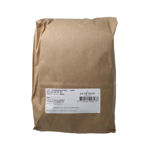 Jacob Hooy Pepermuntblad heel (250 Gram)