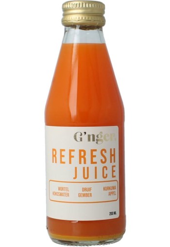 G'nger Refresh groentesap met 47% groenten (200 Milliliter)