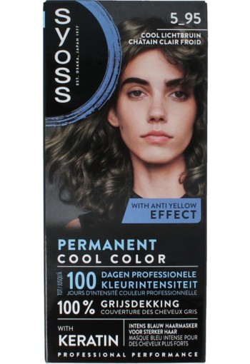 Syoss Permanent cool color 5-95 lichtbruin (1 Set)
