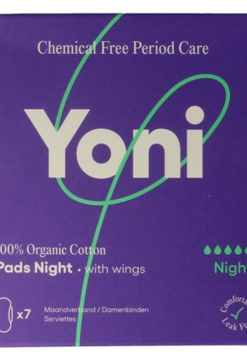 Yoni Maandverband night 7 Stuks