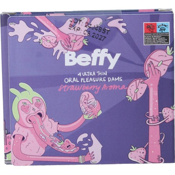 Beffy Beflapjes 4 strawberry (4 Stuks)