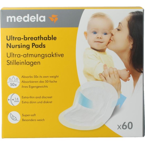 Medela Zoogcompressen ultra ad 60 Stuks