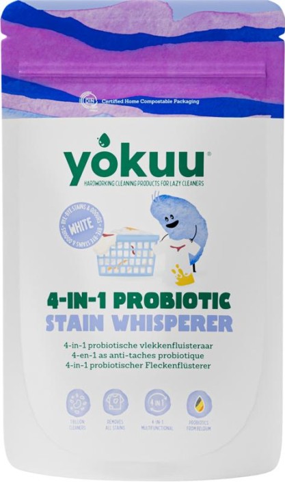 Yokuu 4-in-1 probiotische vlekkenfluisteraar witte was (1020 Gram)