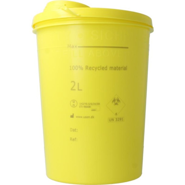 Blockland Naalden container large geel (2 Liter)