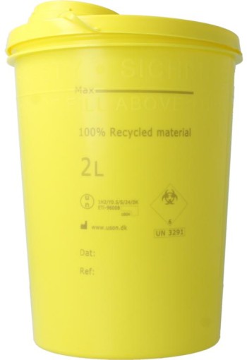Blockland Naalden container large geel (2 Liter)