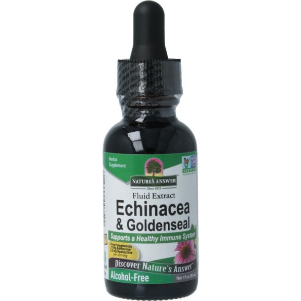 Natures Answer Echinacea & goldenseal extract 1:1 alcoholvrij (30 Milliliter)