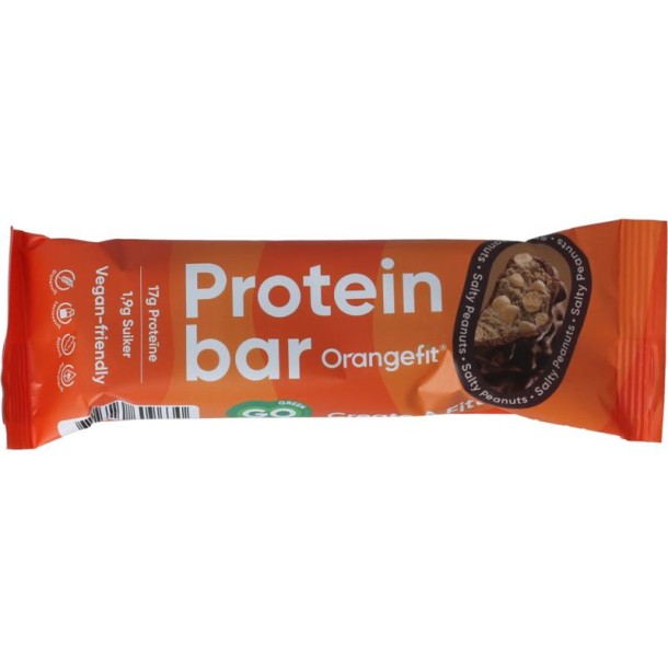Orangefit Protein bar salted peanuts (50 Gram)