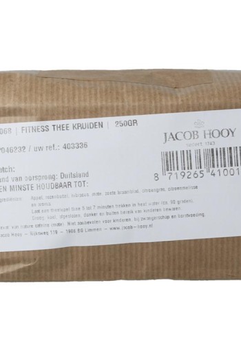 Jacob Hooy Fitness thee (250 Gram)