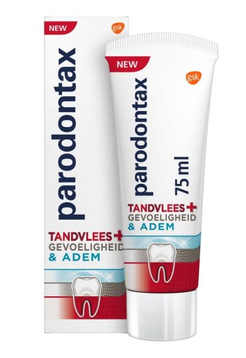 Parodontax Tandpasta tandvlees + gevoeligheid & adem 75 Milliliter 3 voor € 12,00