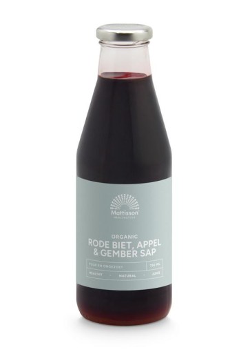 Mattisson Rode biet appel & gembersap bio (750 Milliliter)