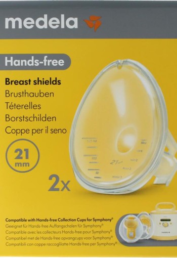 Medela Handsfree borstschild Symphony maat L 21mm (1 Stuks)