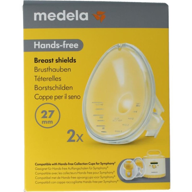 Medela Handsfree borstschild Symphony maat S 27mm (1 Stuks)