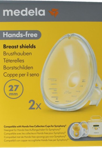 Medela Handsfree borstschild Symphony maat S 27mm (1 Stuks)