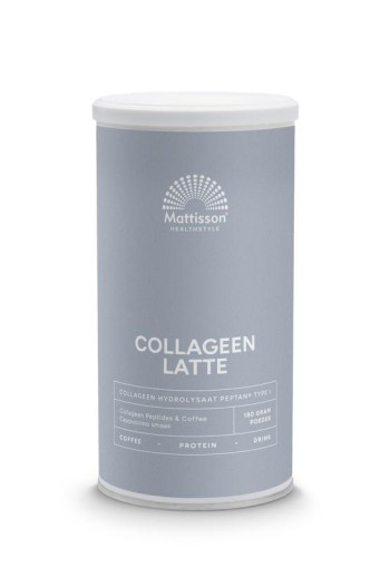 Mattisson Absolute collageen & latte instant coffee drink (180 Gram)