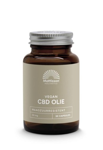 Mattisson CBD olie 50mg (30 Vegetarische capsules)