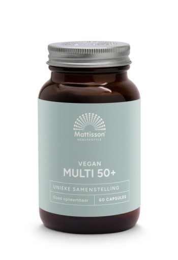 Mattisson Multi 50+ vegan - goed opneembaar (60 Vegetarische capsules)