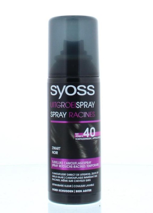 Syoss Uitgroeispray Zwart 120 ml