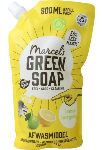 Marcel's GR Soap Afwasmiddel lemon & bergamot navulling (500 Milliliter)