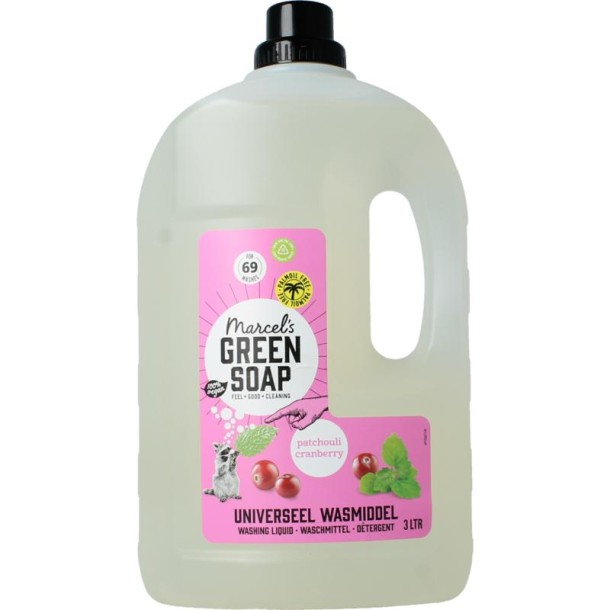 Marcel's GR Soap Wasmiddel universeel patchouli & cranberry (3 Liter)
