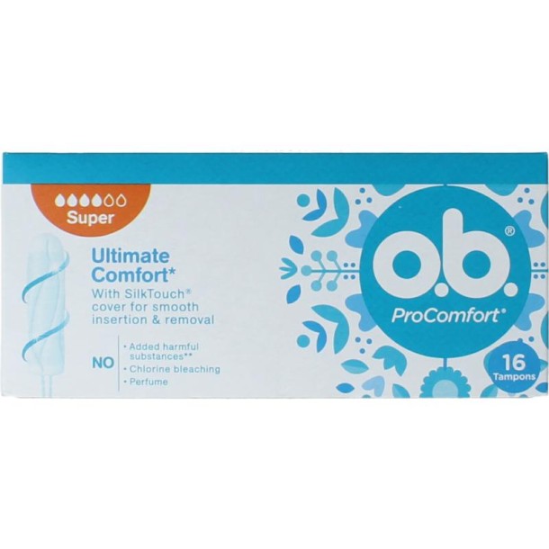 OB Tampons procomfort super (16 Stuks)