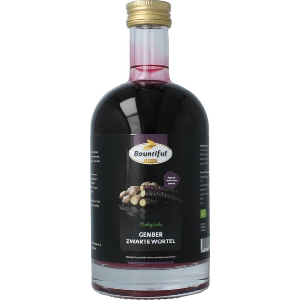 Bountiful Select Gember sap zwarte wortel bio (500 Milliliter)