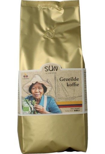 Sun Coffee Gezeilde koffiebonen gold roast bio (1 Kilogram)