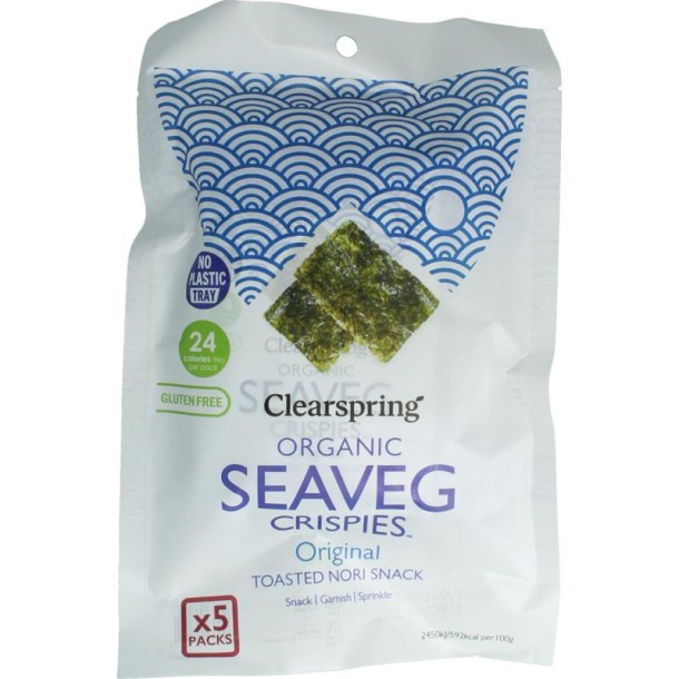 Clearspring Seaveg - crispies original multipack bio (20 Gram)