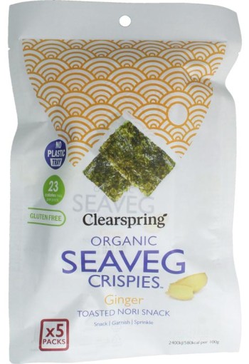 Clearspring Seaveg - crispies ginger multipack bio (20 Gram)