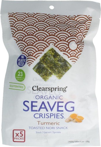 Clearspring Seaveg - Crispies turmeric multipack bio (20 Gram)