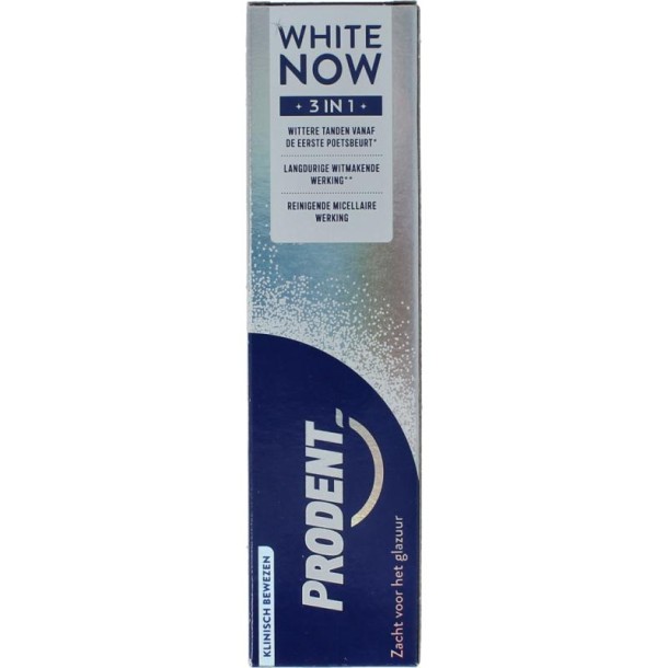 Prodent Tandpasta white now 3-in-1 (75 Milliliter)