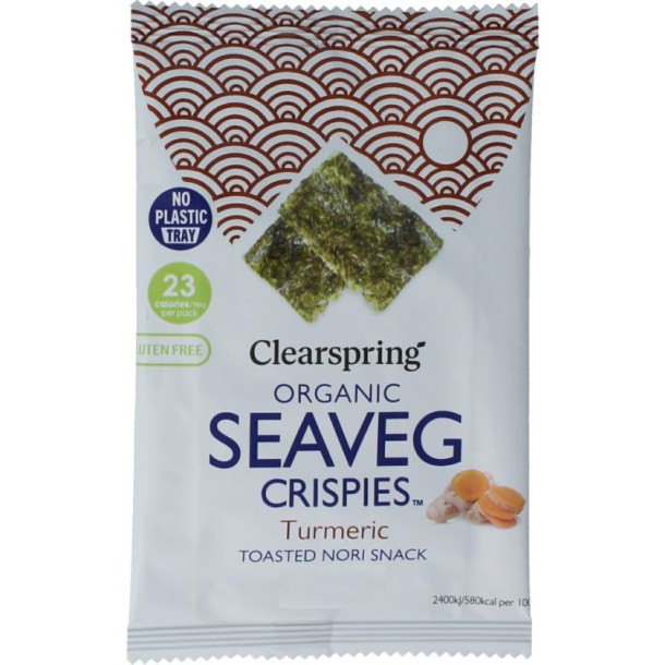 Clearspring Seaveg - Crispies turmeric bio (4 Gram)