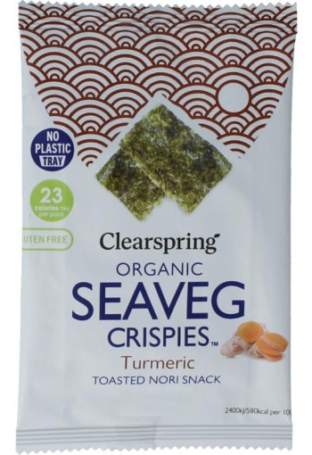 Clearspring Seaveg - Crispies turmeric bio (4 Gram)