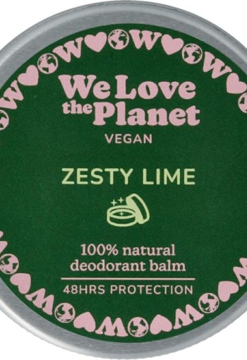We Love Deodorant balm zesty lime vegan (35 Gram)