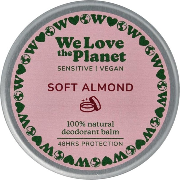 We Love Deodorant balm soft almond sensitive vegan (35 Gram)