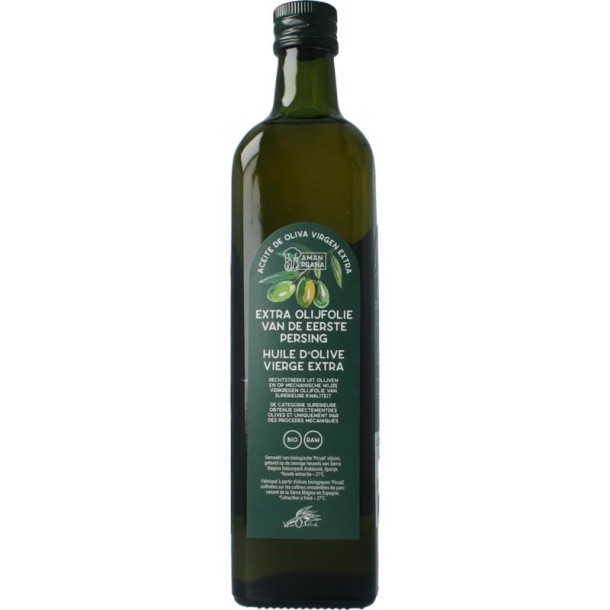 Amanprana Extra olijfolie eerste persing bio (750 Milliliter)