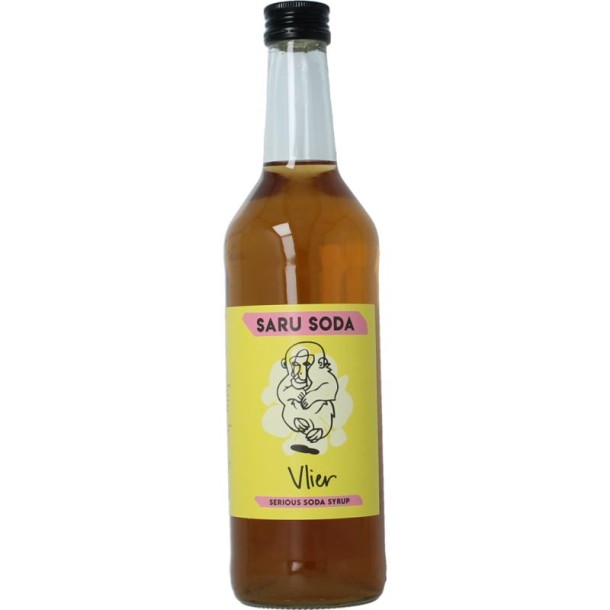 Saru Soda Siroop vlier bio demeter (500 Milliliter)