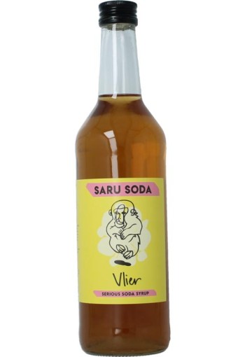 Saru Soda Siroop vlier bio demeter (500 Milliliter)