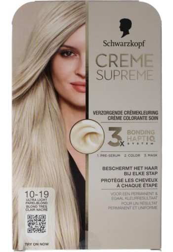 Schwarzkopf Creme supreme 10-19 licht blond (1 Stuks)