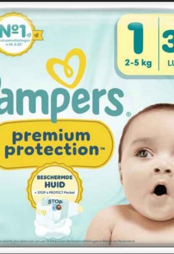Pampers Premium Protection Luiers Maat 1 2-5 KG 39 Stuks