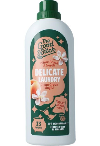 The Good Witch Wasmiddel wol/fijn witte perzik (1 Liter)