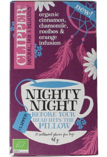 Clipper Kruidenthee nighty night bio (20 Zakjes)