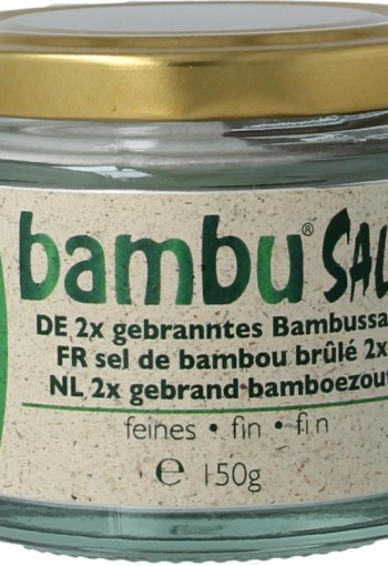 Bambu Salz Bamboezout fijn 2x gebrand (150 Gram)