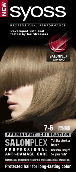 Syoss Color baseline 7-6 middenblond haarverf 1 Set