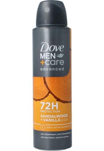 Dove Men+ care deodorant sandalwood /vanilla (150 Milliliter)