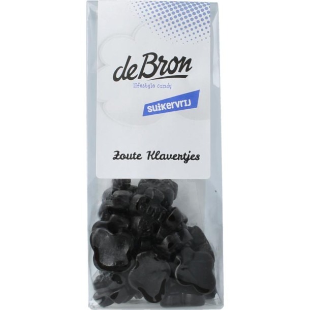 De Bron Zoute klavertjes suikervrij (90 Gram)