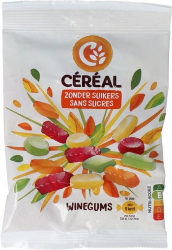 Cereal Winegums zonder suikers (100 Gram)