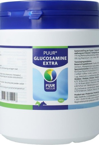 Puur Glucosamine extra paard pony (500 Gram)