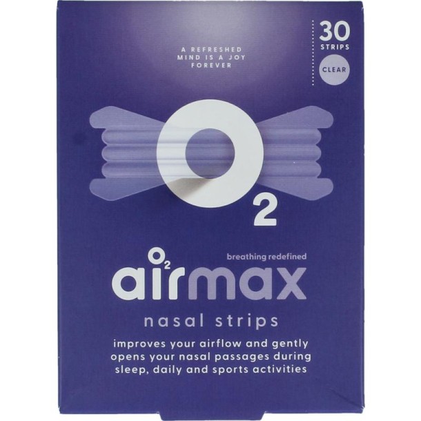 Airmax Nasal strip clear (30 Stuks)