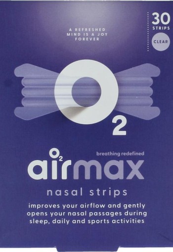 Airmax Nasal strip clear (30 Stuks)