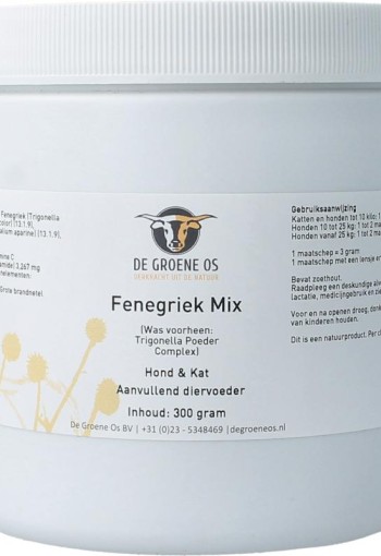 Groene Os Fenegriek mix hond/kat (300 Gram)